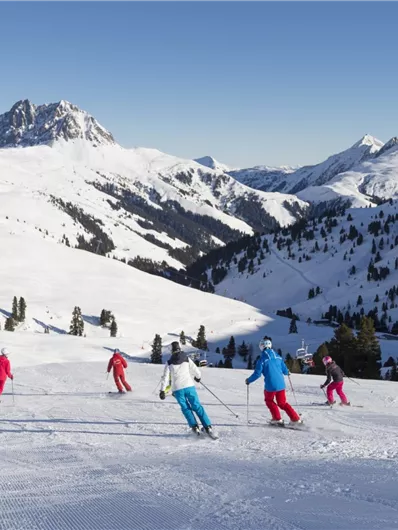 Skiën op de Wildkogel.
