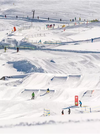 Skilopen op de Wildkogel.