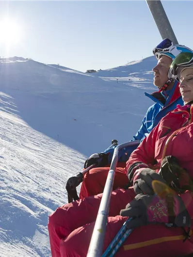 Skiën op de Wildkogel.