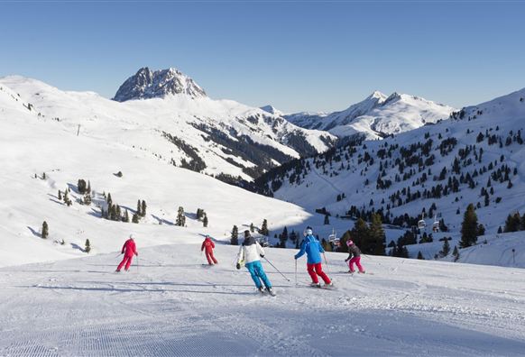 Skiën op de Wildkogel.