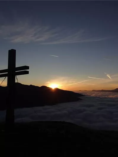 Sonnenaufgang auf der Resterhöhe.