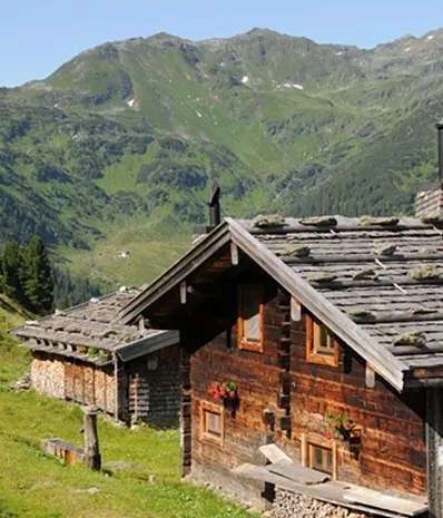 Almhütte auf dem Weg
