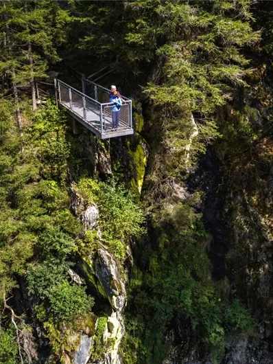 Aussichtspunkt Wasserfall Rundweg Untersulzbachtal