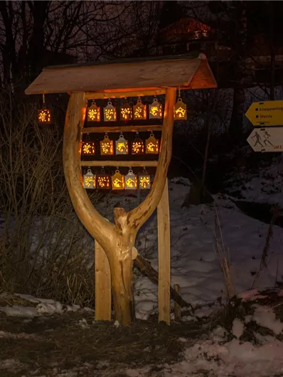 Laternenweg in Bramberg