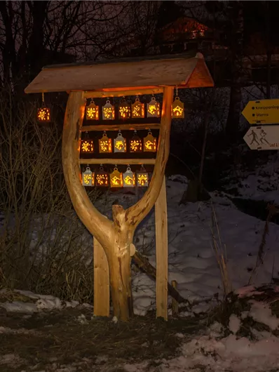 Laternenweg in Bramberg